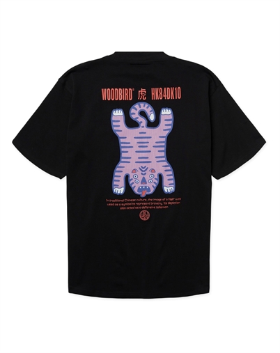 Woodbird - WBBaine Tiger T-shirt - Black